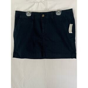 New! Old Navy "The Perfect Khakis" dark blue skirt, size 8 preppy casual